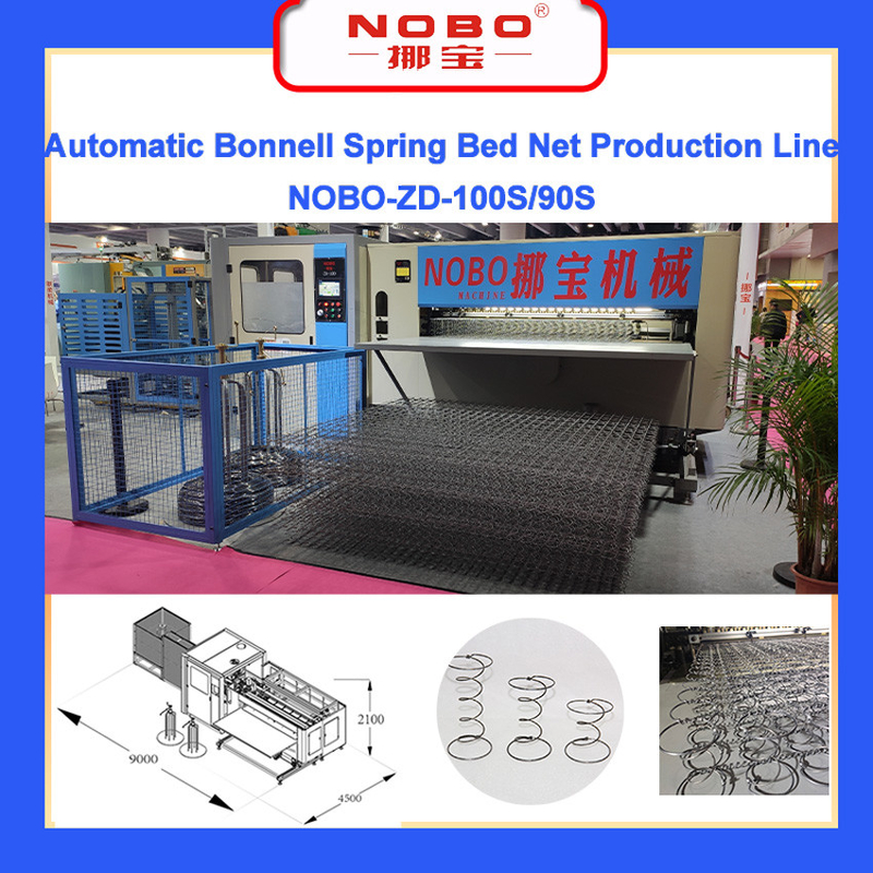 Dây chuyền sản xuất nệm 90 tờ / 8 giờ Dây chuyền sản xuất lõi giường lò xo